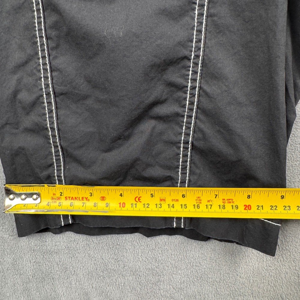 BDG Urban Outfitters Black Contrast Stitch Cargo Pants Baggy Y2K Streetwear 2 - Picture 4 of 9